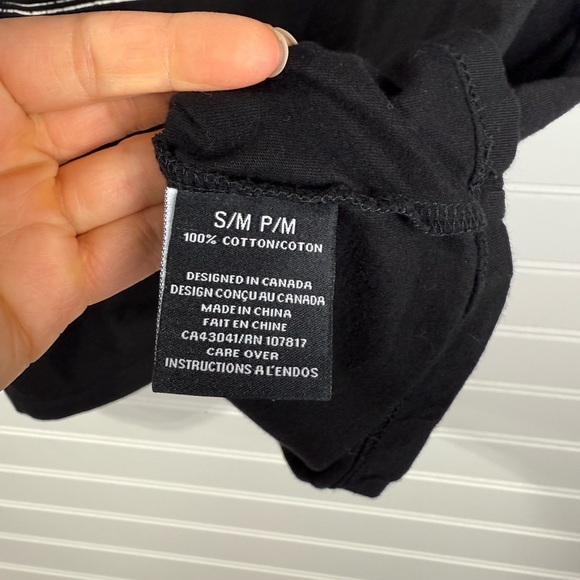 Brunette The Label. Black oversized graphic tee. Size S/M. - Picture 4 of 6